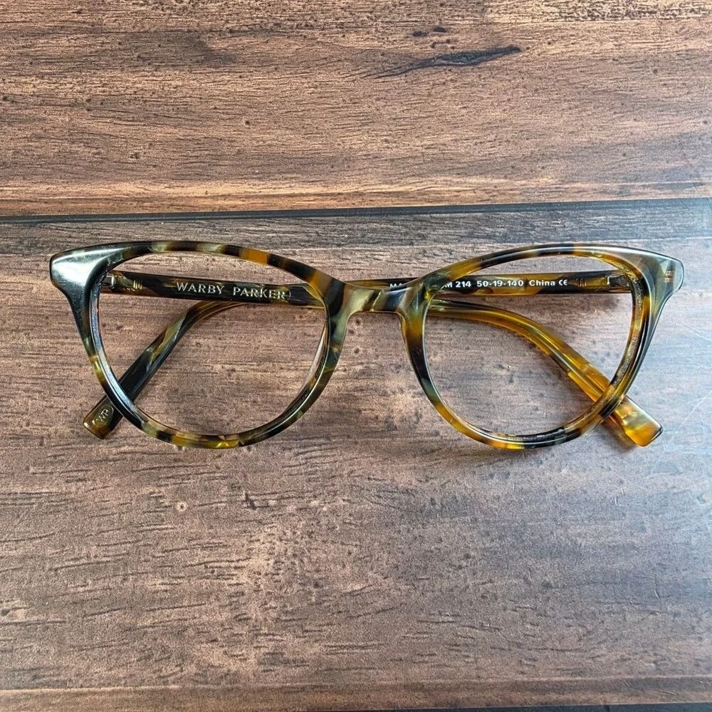 Warby Parker Madeline‎ M 214 Tortoise Shell Cat Eye Eyeglass Frames 50-19-140